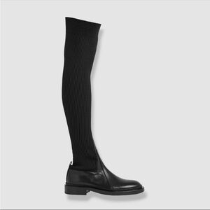 Jil Sander Black Over the Knee Boots